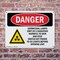 Signmission Radiation & Laser Sign, 7 in H x 10 in W, Plastic, Rectangle OS-2PACK-DS-P-710-L-2210 - alternate 6